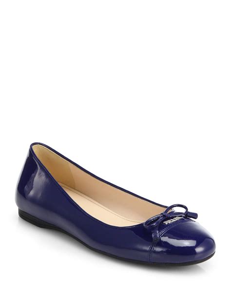 prada navy blue flats|prada ballerina flats.